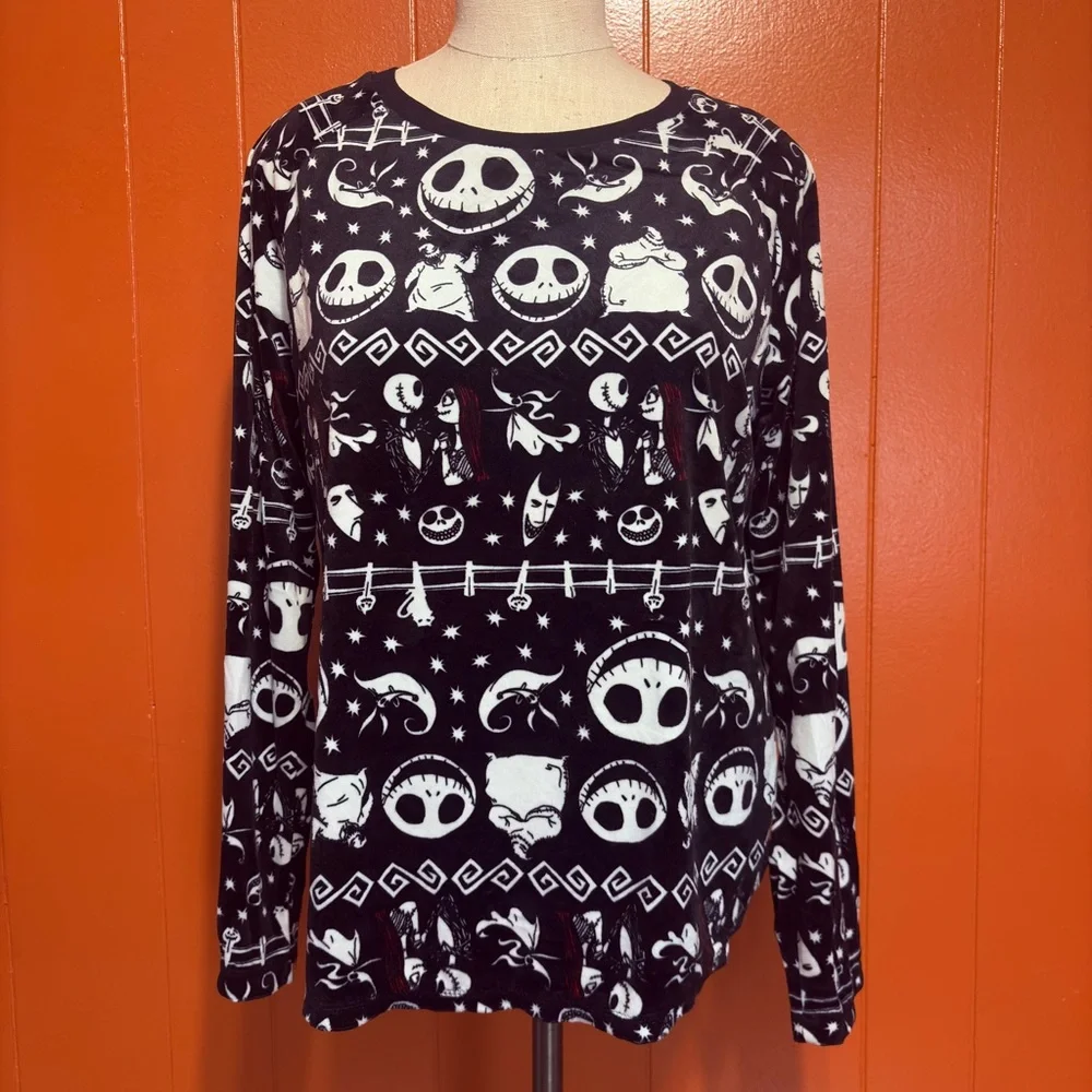 Nightmare Before Christmas Pajama Set Top Bottoms Pants Jack - Picture 2 of 9